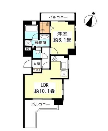 リバーレ自由が丘の物件間取画像